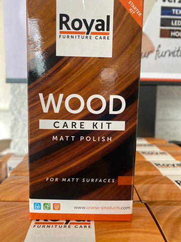 Oranje Matt Polish Wood Care Kit + Cleaner 2x75 ML